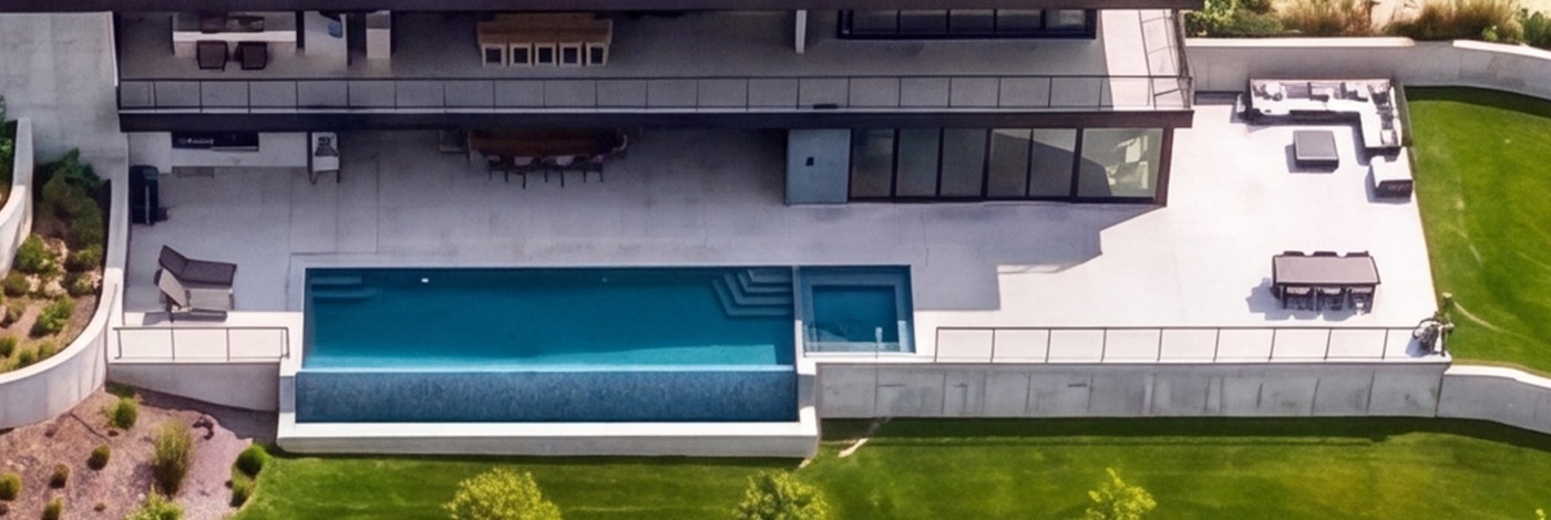 Available Exterior Living Package with Lap Pool and Sun Deck